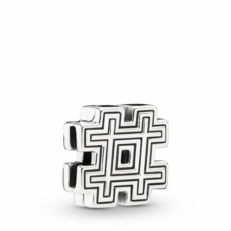 Pandora Reflexions™ Hashtag Symbol Clip Charm Online NZ, Sterling Silver (286495-GAC)